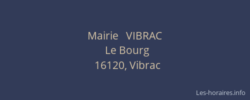 Mairie   VIBRAC
