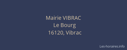 Mairie VIBRAC