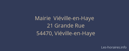 Mairie  Viéville-en-Haye
