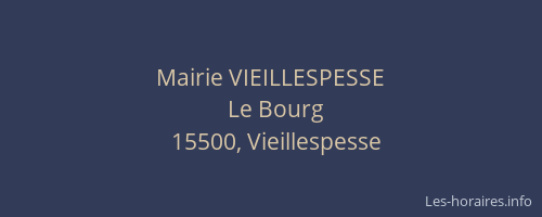 Mairie VIEILLESPESSE