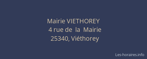 Mairie VIETHOREY
