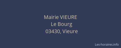 Mairie VIEURE
