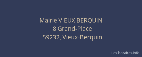 Mairie VIEUX BERQUIN