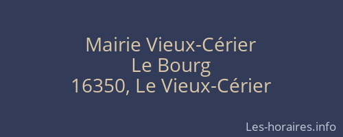 Mairie Vieux-Cérier