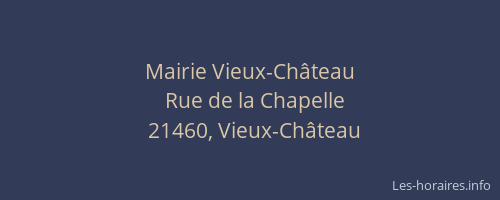 Mairie Vieux-Ch&acirc;teau