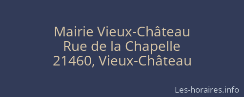 Mairie Vieux-Château