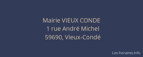 Mairie VIEUX CONDE