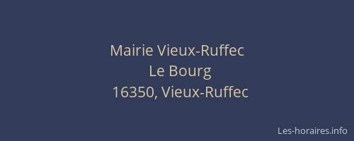 Mairie Vieux-Ruffec