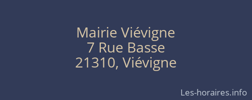 Mairie Viévigne