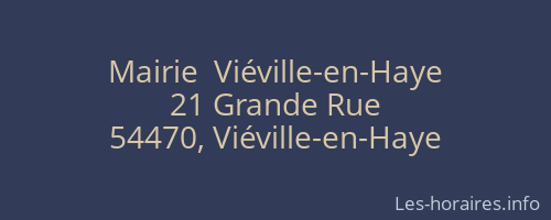 Mairie  Viéville-en-Haye