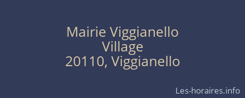 Mairie Viggianello