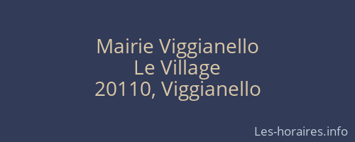 Mairie Viggianello