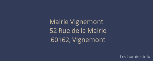 Mairie Vignemont