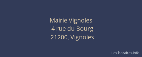 Mairie Vignoles