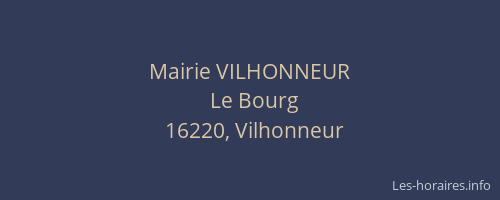 Mairie VILHONNEUR
