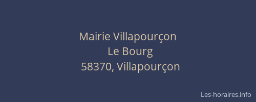 Mairie Villapourçon