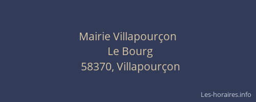 Mairie Villapour&ccedil;on