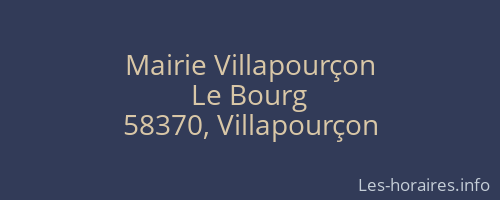 Mairie Villapourçon