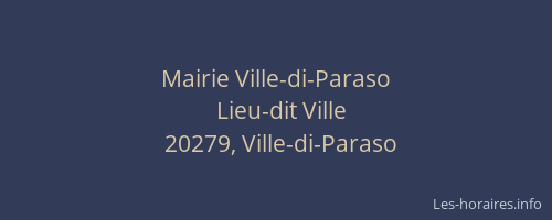 Mairie Ville-di-Paraso