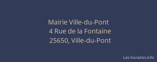 Mairie Ville-du-Pont