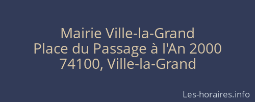 Mairie Ville-la-Grand