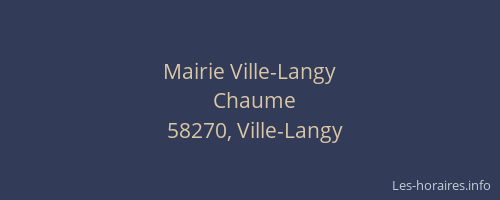 Mairie Ville-Langy