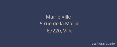 Mairie Ville