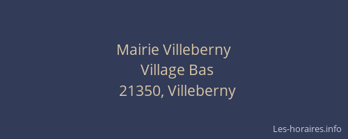 Mairie Villeberny
