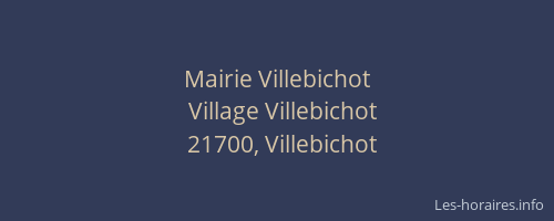 Mairie Villebichot
