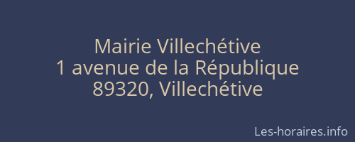 Mairie Villech&eacute;tive