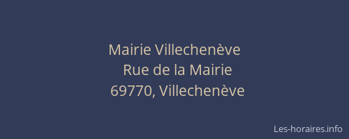 Mairie Villechenève