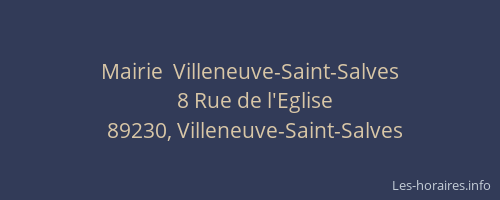 Mairie  Villeneuve-Saint-Salves