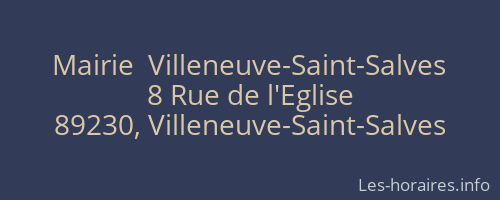 Mairie  Villeneuve-Saint-Salves