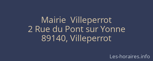 Mairie  Villeperrot