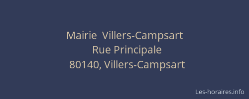 Mairie  Villers-Campsart