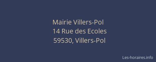 Mairie Villers-Pol