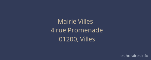 Mairie Villes