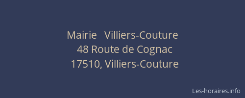 Mairie   Villiers-Couture
