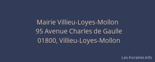 Mairie Villieu-Loyes-Mollon