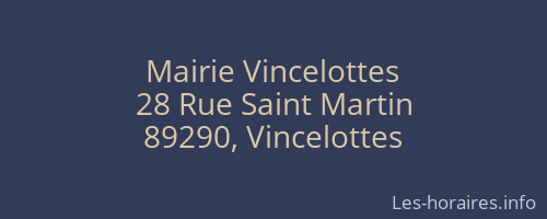 Mairie Vincelottes