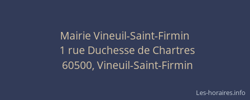 Mairie Vineuil-Saint-Firmin