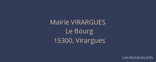 Mairie VIRARGUES