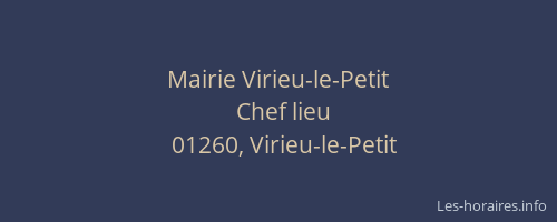 Mairie Virieu-le-Petit