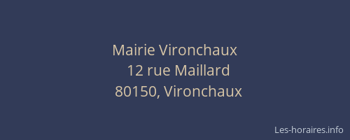Mairie Vironchaux