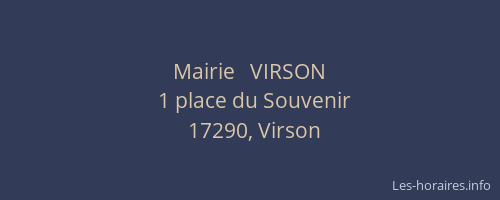 Mairie   VIRSON