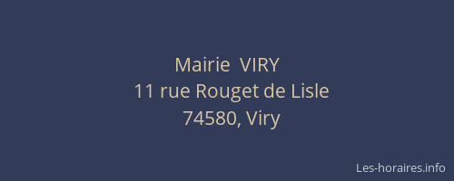 Mairie  VIRY