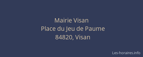 Mairie Visan