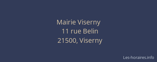 Mairie Viserny