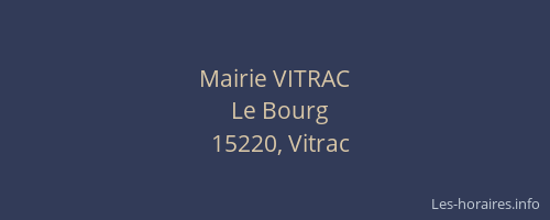 Mairie VITRAC
