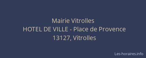 Mairie Vitrolles